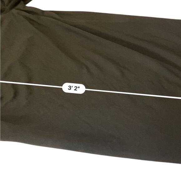 Asos Puff Sleeve Shift Dress Black Half Sleeves Round Neck Knee Length Size 14 - Picture 9 of 11